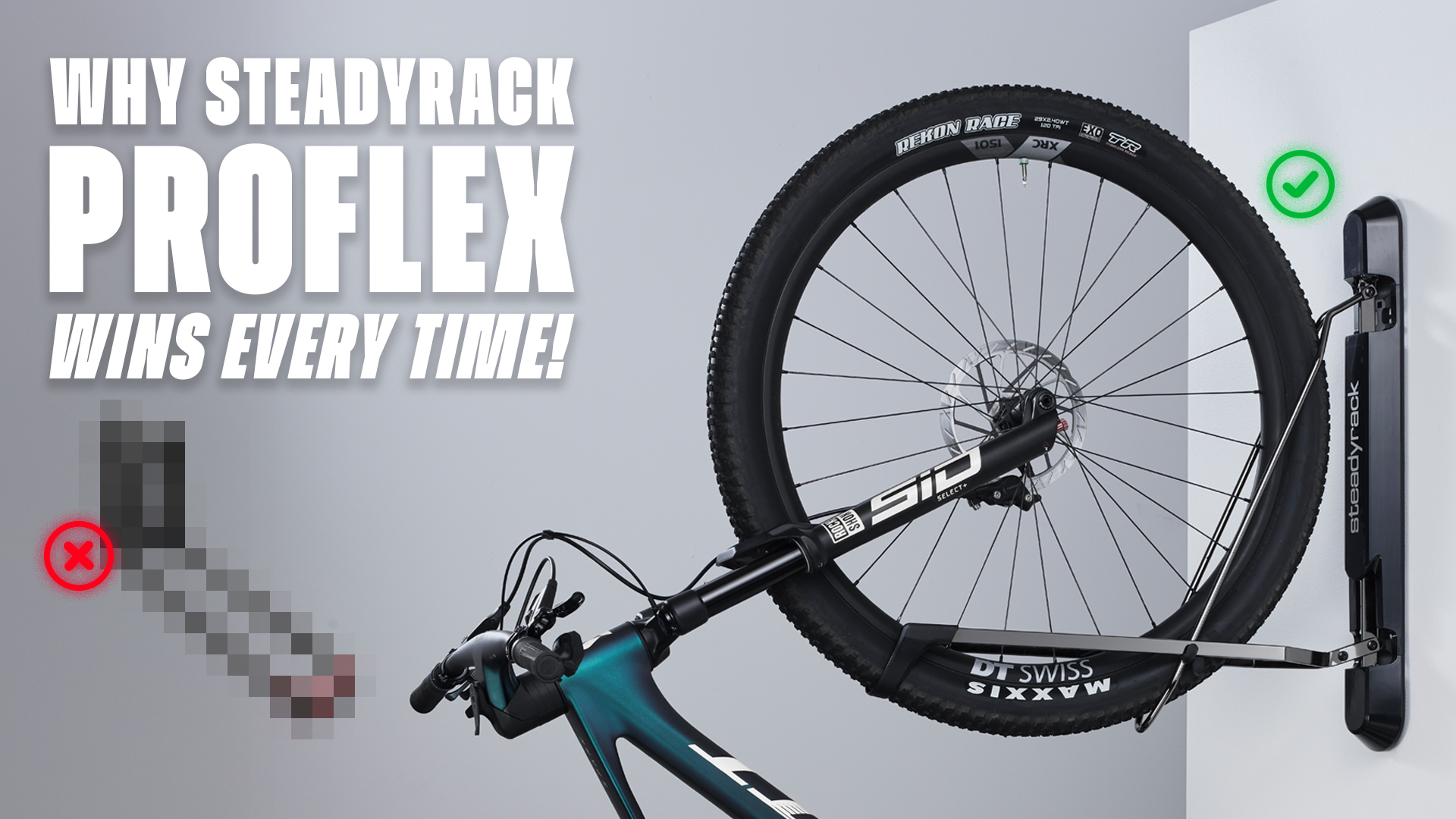Amazon.com: Steadyrack Bike Rack for Fat Bikes - The Original Wall